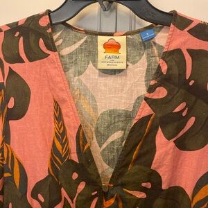 Farm Rio Sunset Palm Romper